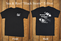 Sea & Reef Merch S&R Black Storm Clownfish design T Shirt