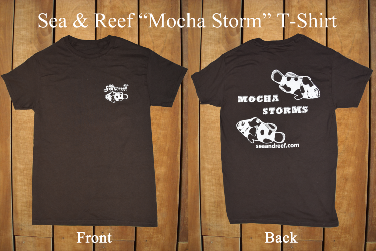 Sea & Reef Merch S&R Mocha Storm Clownfish design T Shirt