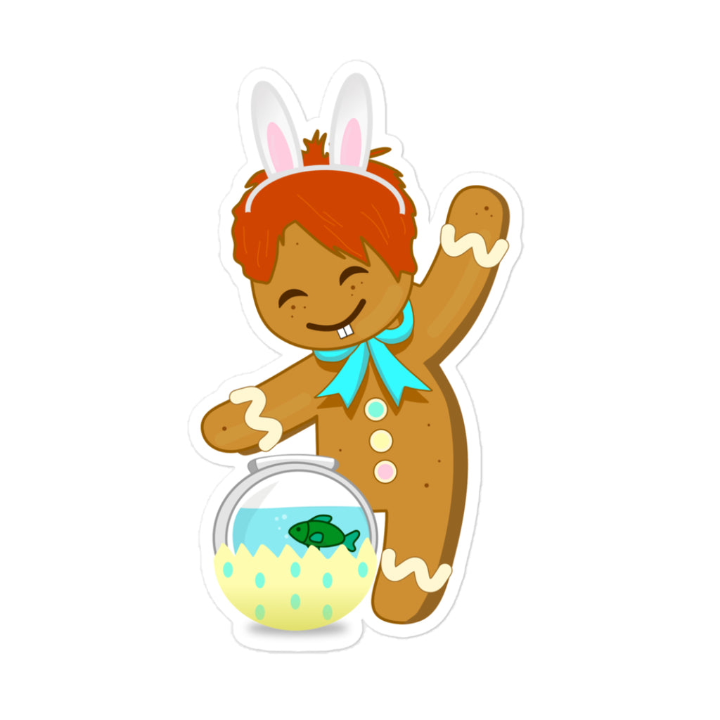 Gingerbread Corals Easter Sticker