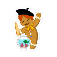 Gingerbread Corals French Sticker