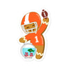 Gingerbread Corals Super Bowl Sticker