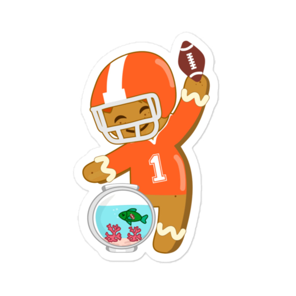 Gingerbread Corals Super Bowl Sticker